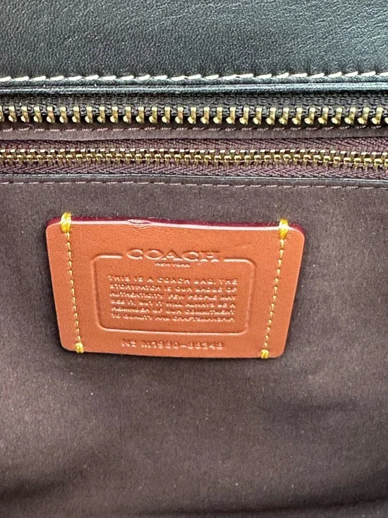 Coach Black courier carryall Leather Top-Handle Satchel - Picture 6 of 11